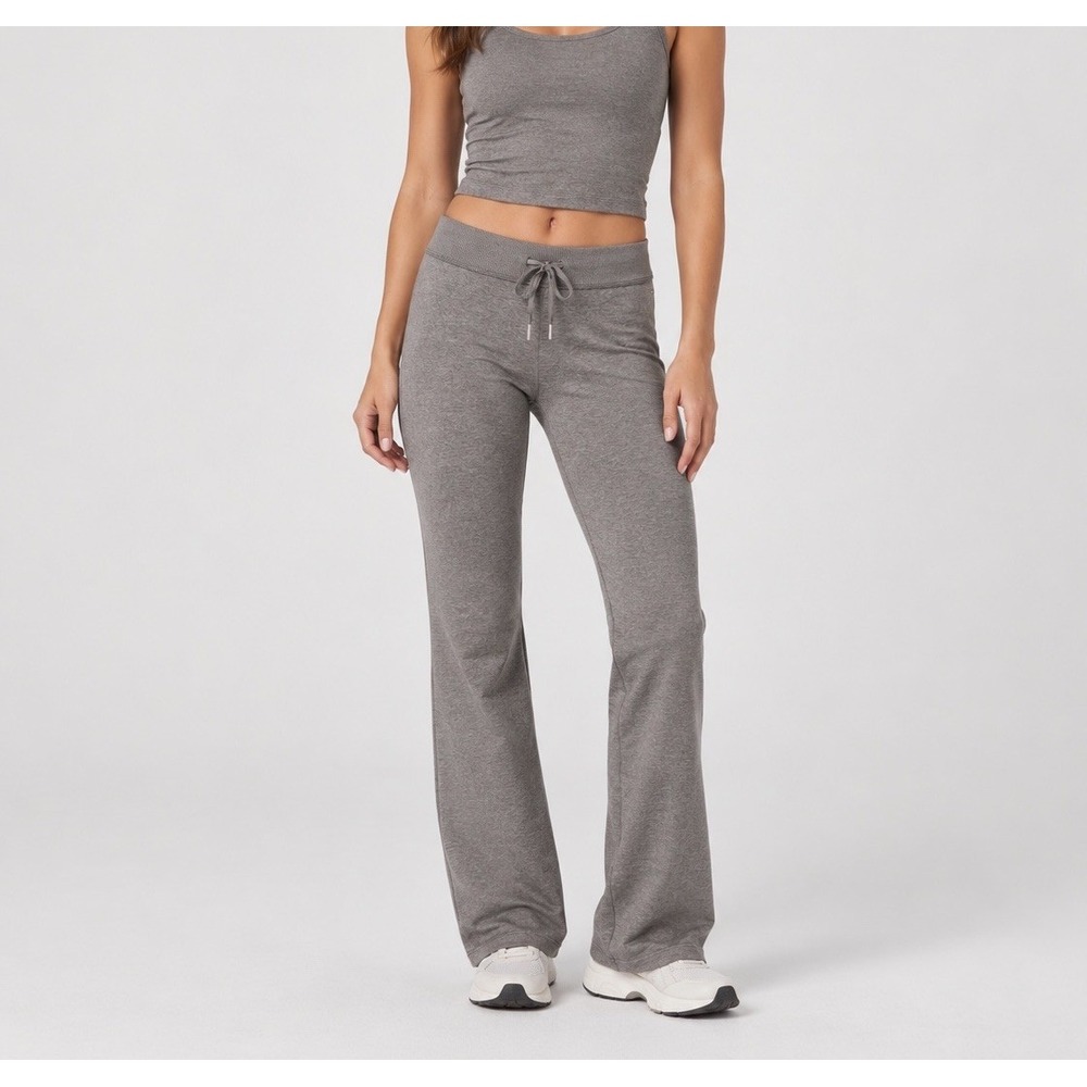 VUORI Halo Low Rise Slim Fit Flare Pant Womens S Chia Heather DreamKnit Lounge